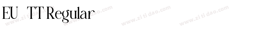 EU-TT Regular字体转换